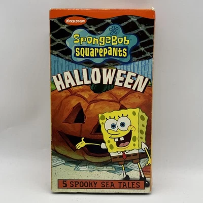 SpongeBob Squarepants Halloween VHS Nickelodeon 5 Spooky Sea Tales - Image 1 of 4