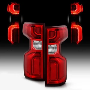 For Chevy Silverado 1500 2019-2024 2025 LED Tail Light Rear Lamp Left+Right 2PCS - Picture 1 of 11