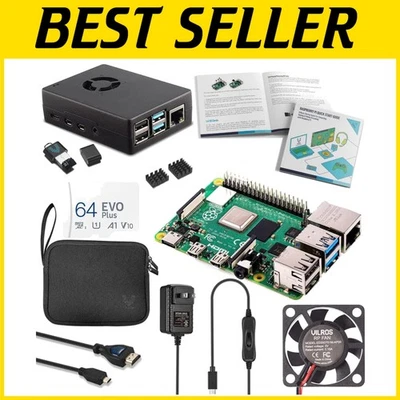 Portable Raspberry Pi 4 Complete Starter Kit - Aluminum Case & Cooling Solutions - Image 1 of 4