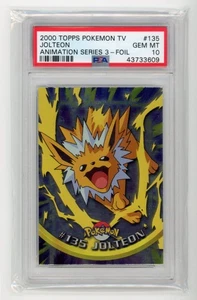 2000 Topps Tv Animation Series 3 - JOLTEON - PSA 10 Gem Mint Pop 15! Holo Foil! - Picture 1 of 2