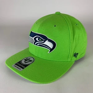 Seattle Seahawks NFL Volt Verde 47 Marca Capitán Correa Ajustable Sombrero Nuevo - Imagen 1 de 7