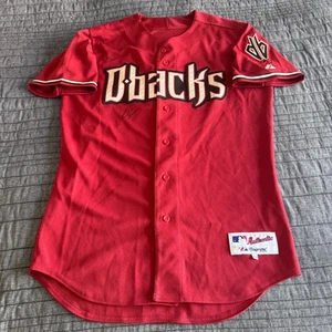 Camiseta deportiva firmada auténtica 2008 Majestic Eric Byrnes Arizona Diamondbacks certificado de autenticidad MLB - Imagen 1 de 14