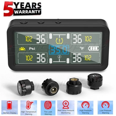 Car Wireless Solar TPMS LCD Tire Pressure Monitoring System for Toyota Solara - Изображение 1 из 4