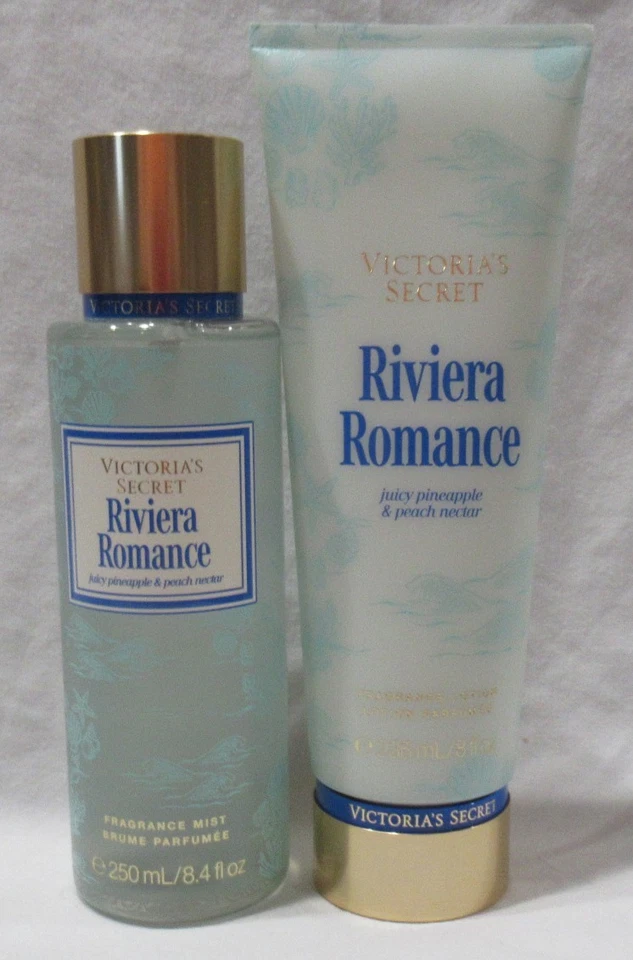 Victoria's Secret Fragrance Mist & Lotion Set Lot of 2 RIVIERA ROMANCE pineapple - Image 1 of 3