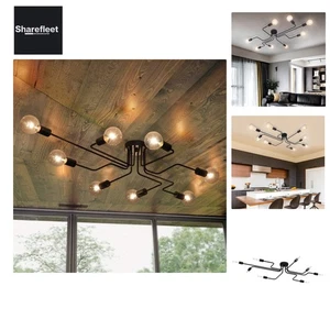 Deckenlampe 8-Flammig, Vintage Deckenleuchte, DIY Kreative Kronleuchter, Inne... - Bild 1 von 10