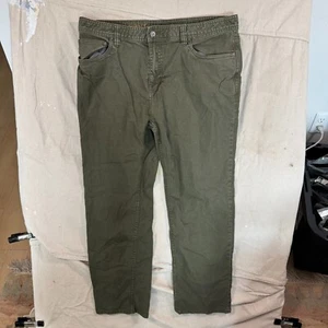 Pantalones de mezclilla Prana para hombre 38x30 Bridger Jean turba ropa deportiva verde ropa de trabajo senderismo - Imagen 1 de 5