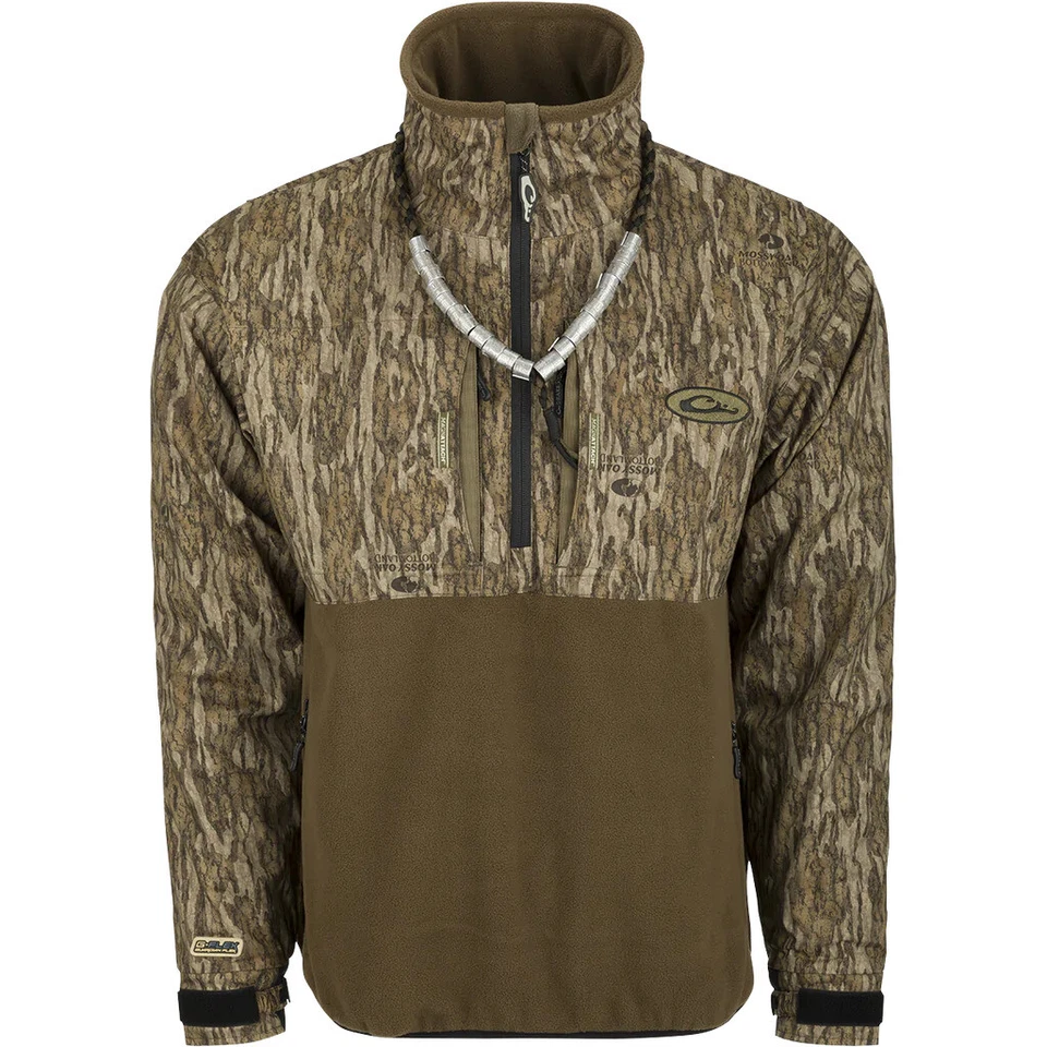 Drake Waterfowl Guardian Eqwader Fleece 1/4 Zip Jacket DW7370-006 Bottomland - Image 1 of 1