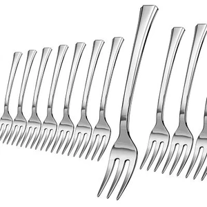 Mini Forks For Desserts - Bulk Pack Of 200 Mini Silver Dessert Forks – Dispos... - Picture 1 of 9