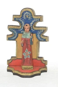 ST. ANTHONY ON STAND GUATEMALAN FOLK ART - Picture 1 of 3