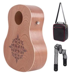 Cajon Drum Compact Portable Travel Box Drum Ebony Wood Flat Hand Cajon Drum - Picture 1 of 10