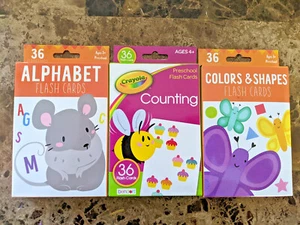 Alphabet and Counting and Colors & Shapes Learning Cards Set Flash Cards Sets - Picture 1 of 1