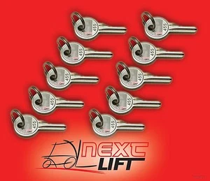 NEW GENIE BOOM LIFT KEY SET LOT OF 10 - FITS S-40 S40 S-45 S45 S-60 S65 BOOMLIFT - Picture 1 of 1