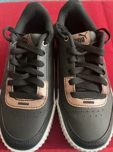 Puma Carina Black with Pink. size US 6-1/2 - Picture 1 of 10
