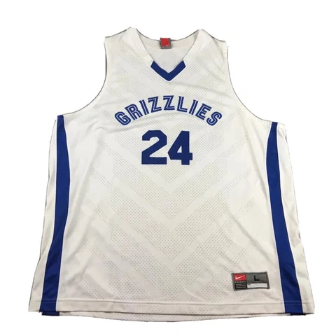 Nike Memphis Grizzlies Jersey Mens Large White #24 Perry FitDry NBA Tank Top Cover