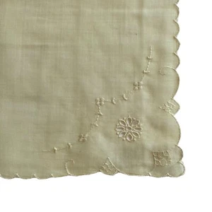 "Pañuelo amarillo pañuelo flores florales 10,5x11"" mancha" - Imagen 1 de 5