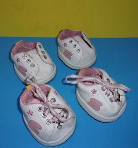 Zwei Paar Build a Bear Workshop BABW Skechers Tennisschuhe pink weiß - Bild 1 von 2
