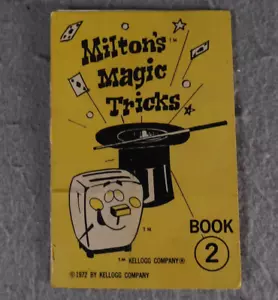 Milton's Magic Show Tricks Cards Book # 2 Kellogg Company 1972 Danish Go Rounds - Foto 1 di 4
