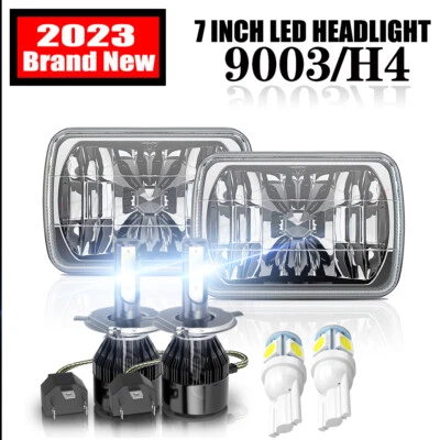 5x7" 7x6" Inch LED High Low Headlights For Freightliner FL50 FL60 FL70 MT35 MT45 - Image 1 of 4