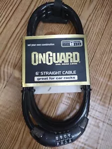 Onguard Bike Lock 6’ x .47” Combo Cable Bike Lock NEW!! - Picture 1 of 11