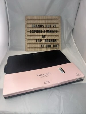 kate spade new york Slim Sleeve for 13" - Reverse Hollyhock Matte/Shiny Black/Go - Image 1 of 2