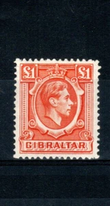 Gibraltar 1938 £1 King George VI SG 131 MH - Picture 1 of 1
