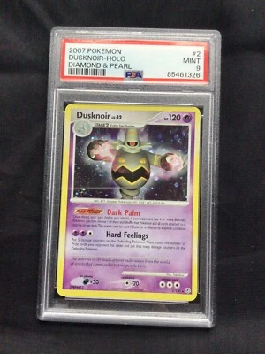 Pokemon Cards: Diamond and Pearl Rare Holo: Dusknoir 2/130 PSA 9 - Image 1 of 4