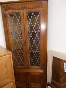 PRIORY CORNER CABINET- HALF GLAZED - Picture 1 of 12