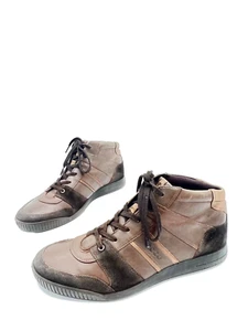 Ecco Botines De Cuero Marrón Para Hombres T.46 US.12 UK.12 - Imagen 1 de 5