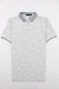 G/Fore Men's Star Dust Banded Sleeve Tech Jersey Golf Polo Shirt Gray Nimbus S - Picture 1 of 12