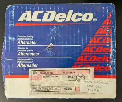 SAAB 15200110 / 19118694 New NOS Genuine OEM Alternator 9-7x 2006 MAKE OFFER - Image 1 of 2