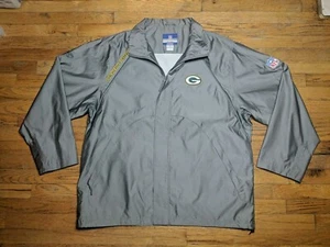 NFL Team Apparel On Field Reebok Green Bay Packers Windbreaker Jacket XL Mens - Picture 1 of 9