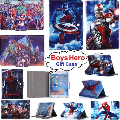Case for Lenovo Tab E10 M7 M8 M10 Plus 7" 8 10" Tablet Boys Hero cover kids gift - Image 1 of 4
