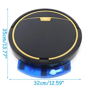 Smart Robot Wet Floor Mop Cleaner Sweep Carpet 3in1 Auto Rechargeable&Water Tank - Picture 1 of 11