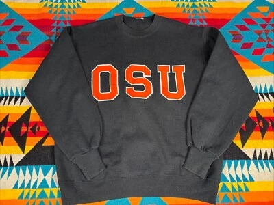 Sudadera Oregon State Beavers OSU Vintage Cuello Redondo Apx L Cosida Foto 1 de 4