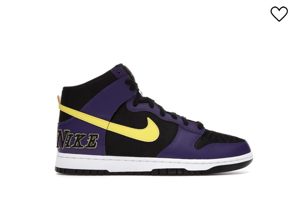 Nike Dunk Premium EMB High Lakers for Sale | Authenticity Nike Dunk Premium EMB High Lakers for Sale | Authenticity