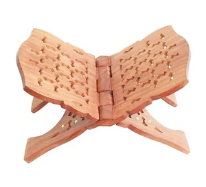 Soporte para libros de madera | Usado para Bhagwat Geeta | Corán | Biblia | Guru Granth sahib - Imagen 1 de 6