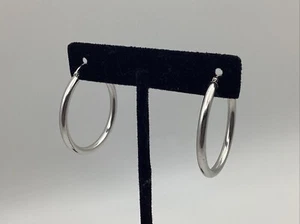 14kt Weißgold Hohl Creolen 2,3 Gramm gemarkt 14K AE - Bild 1 von 12