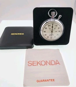 Cronómetro mecánico vintage Sekonda 16 joyas 0,2 años hecho en la URSS - Imagen 1 de 7