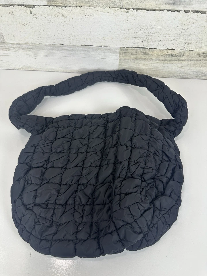 Bolso de Mano CALUOMATT Grande Puffer para Mujer Bolsos Hobo Acolchados, Negro Foto 1 de 4