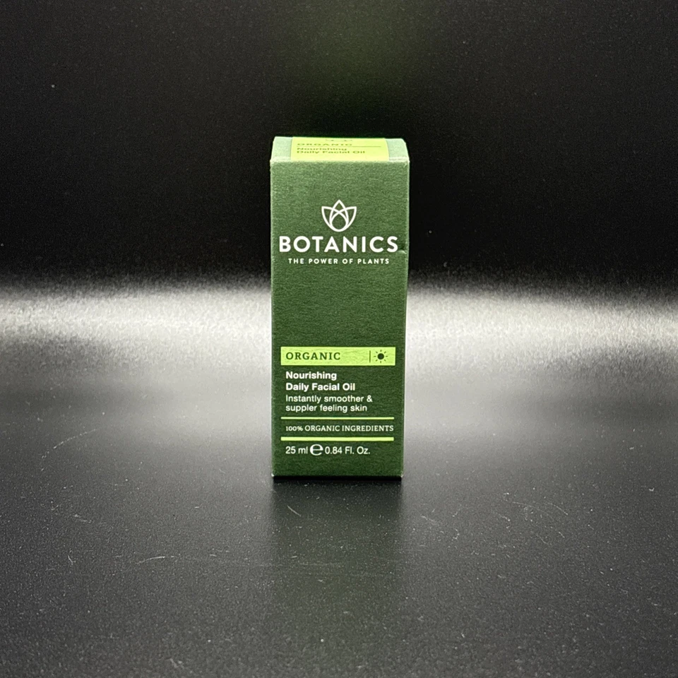 Aceite facial diario nutritivo orgánico Botanics 25 ml/0,84 oz. Nuevo Foto 1 de 1