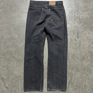 Vintage 90s Levis 501 Denim Jeans 28x28 Made In USA Black Button Fly 701 Student - Picture 1 of 8