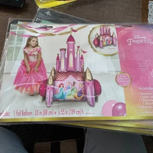 Disney Princess Castle Large AirWalker Uninflated Balloon - Picture 1 of 5