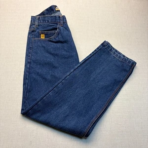 Berne Mens Stone Wash Dark 100% Cot FR 5-Pocket Jean Size 35x32 Flame Resistant - Picture 1 of 3