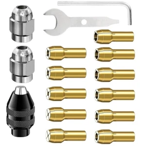Drill Chuck Collet Set 1/32inch to 1/8inch Quick Changing Drill Chuck for - Picture 1 of 8