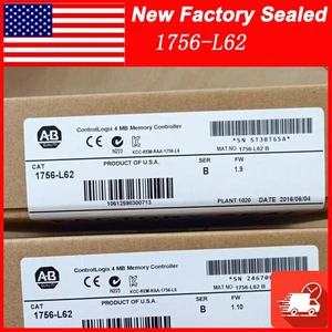 Nuevo ControlLogix Procesador Unidad Control 1756-L62 Sellado de Fábrica Sin Marca - Imagen 1 de 6