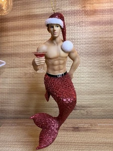 December Diamonds JINGLE Christmas Merman Ornament 2013, Neu im Karton, - Bild 1 von 8