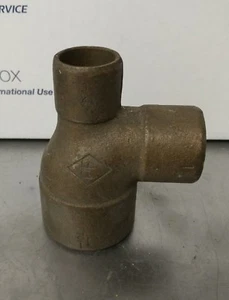 1-1/2" x 3/4" x 1" Messing T-Stück C x C x C Schweißverschraubung Neu aus altem Lagerbestand - Bild 1 von 2