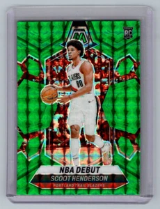 2023-24 Panini Mosaic - NBA Debutto Scoot Henderson #255 Green Mosaic Prizm (RC) - Foto 1 di 1