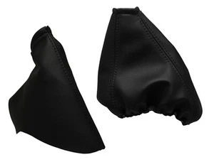 Schwarz Faden Schaltsack und Handbremsmanschett Für OPEL OMEGA B 1994-2000 - Picture 1 of 1