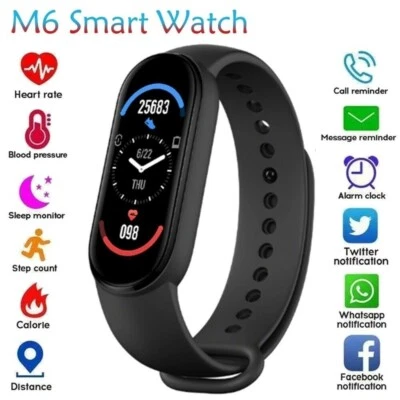Fitness Smart Watch Band Sport Activity Tracker Step Counter Kid Adult Women Men - Image 1 of 4